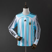 Argentina Principal Retrô Manga Longa Camisa 2006