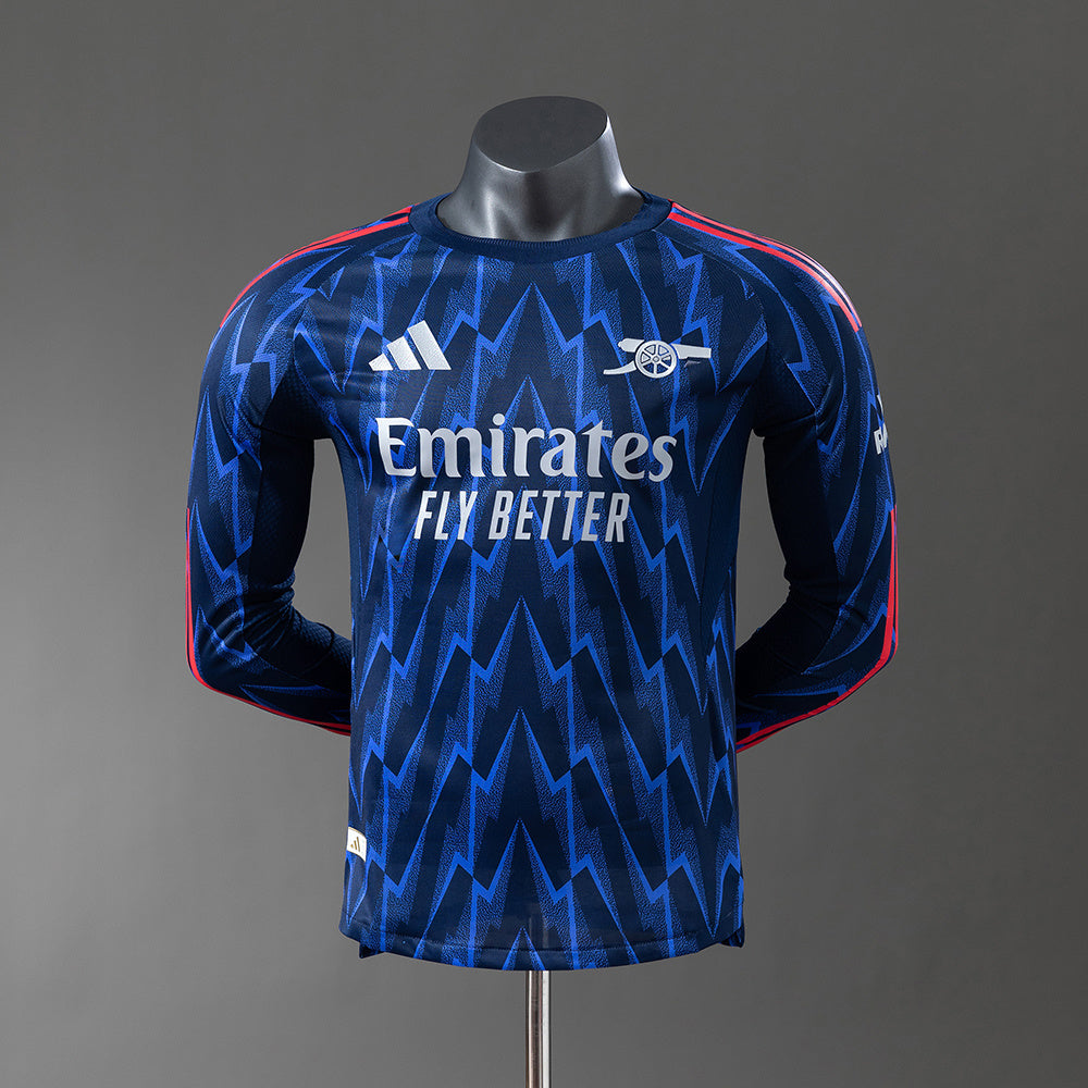 Arsenal Secundária Manga Longa Versão Jogador Camisa 25/26