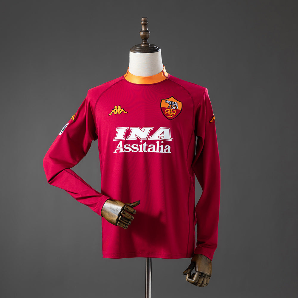 Roma Principal Retrô Manga Longa Camisa 00/01