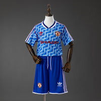 Manchester United Secundária Infantil Kit Retrô Camisa 1992