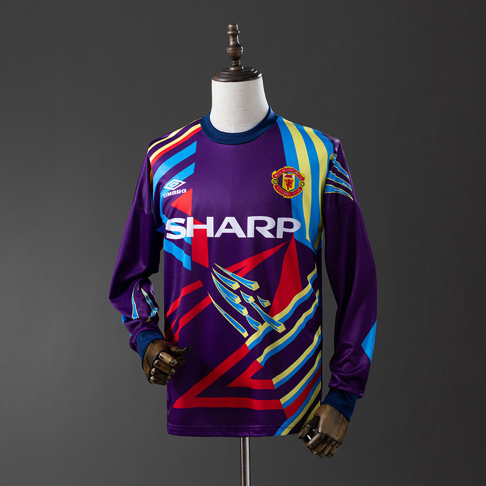 Manchester United Goleiro Retrô Manga Longa Camisa 1994
