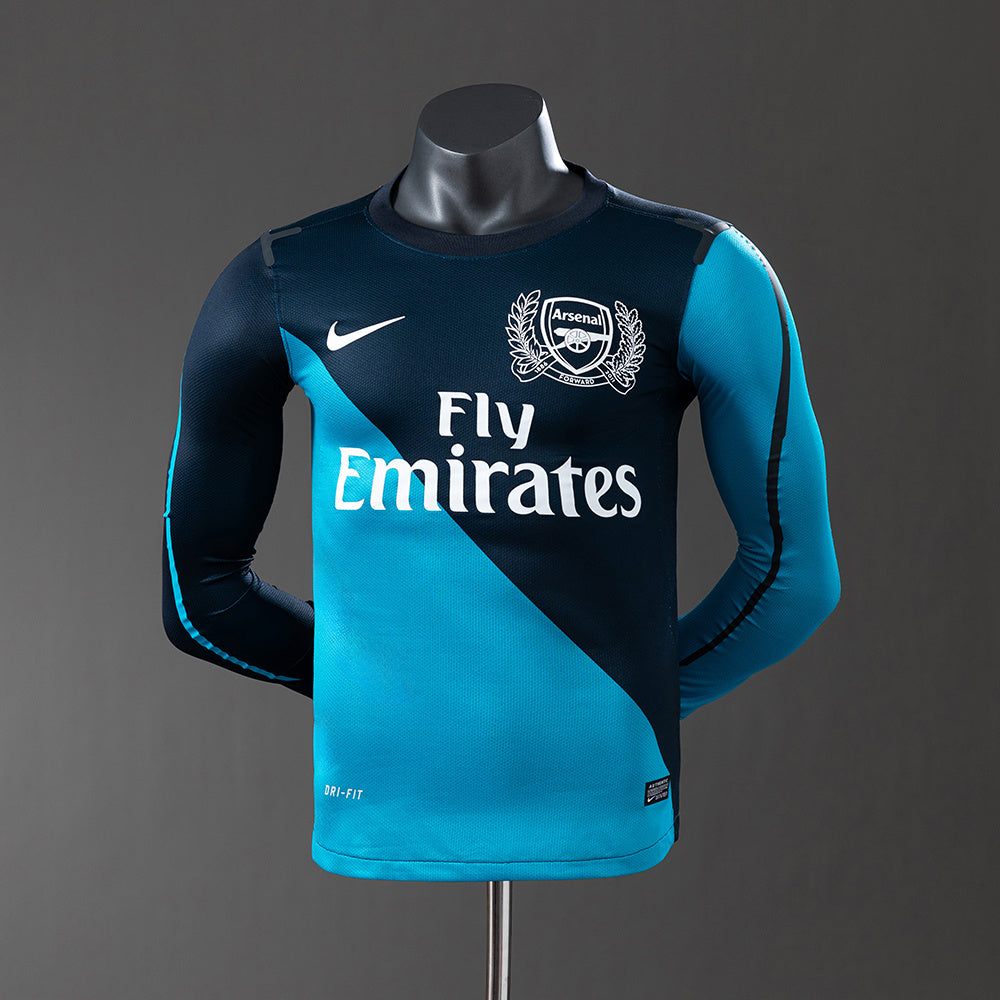 Arsenal Secundária Retrô Manga Longa Versão Jogador Camisa 11/12