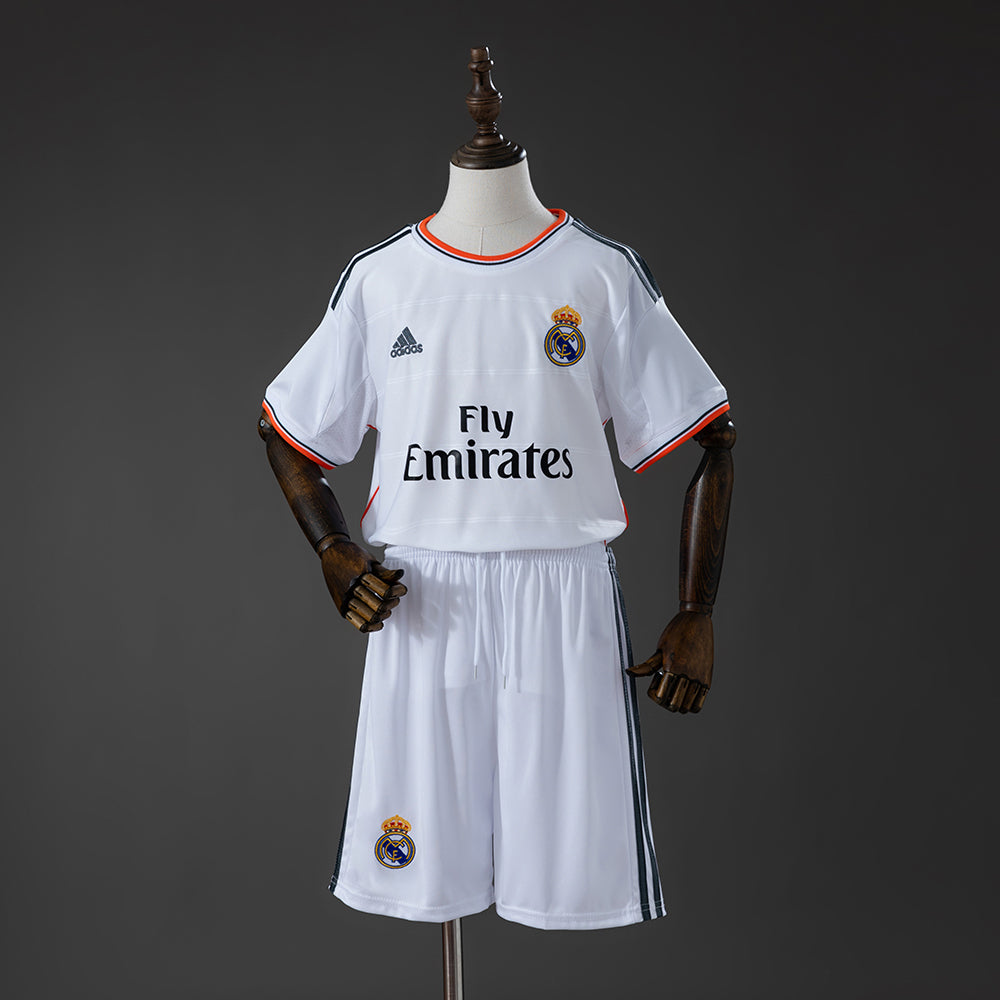 Real Madrid Principal Infantil Kit Retrô Camisa 13/14