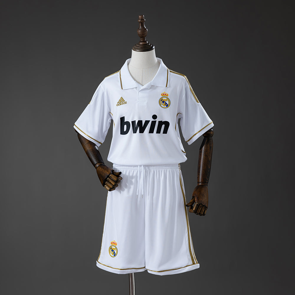 Real Madrid Principal Infantil Kit Retrô Camisa 11/12