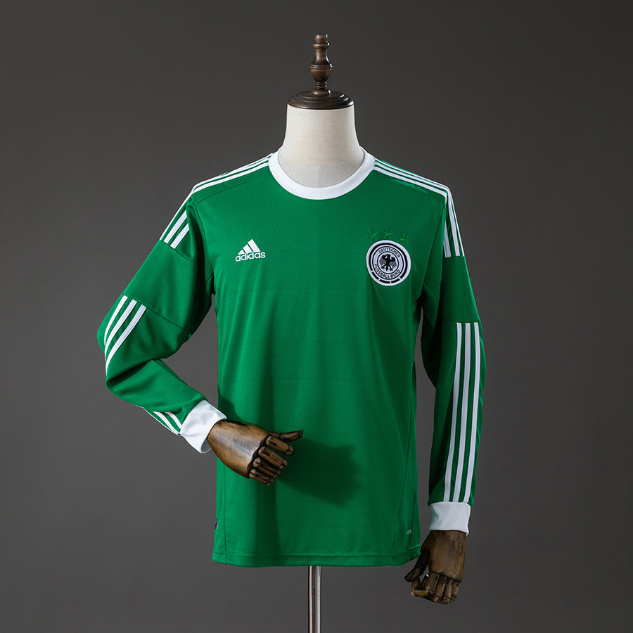 Alemanha Secundária Retrô Manga Longa Camisa 12/13