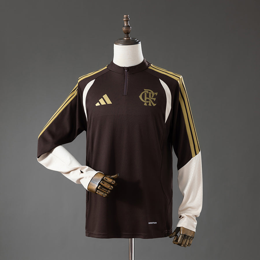 Flamengo Long Sleeved uniform Marrom Treino 26/27