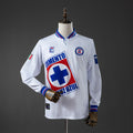 Cruz Azul Secundária Retrô Manga Longa Camisa 1998