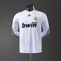 Real Madrid Principal Retrô Manga Longa Versão Jogador Camisa 09/10