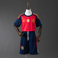 Espanha 2-Star Champion Edition Principal Infantil Kit Camisa 2028