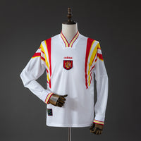 Espanha Secundária Retrô Manga Longa Camisa 1996