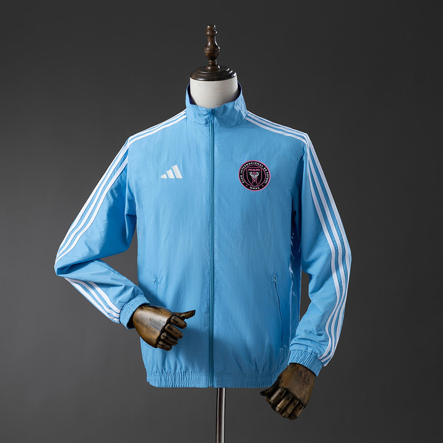Inter Miami Reversible - Azul-Roxo Corta Vento Jaqueta Hino
