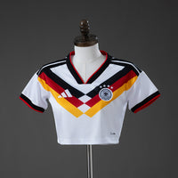 Alemanha Crop Top Principal Feminino Camisa 2026