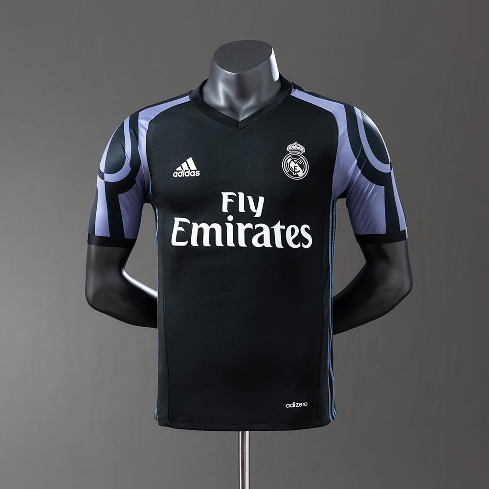 Real Madrid Secundária Terceira Retrô Versão Jogador Camisa 16/17