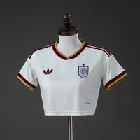 Espanha Crop Top Principal Feminino Camisa 2026