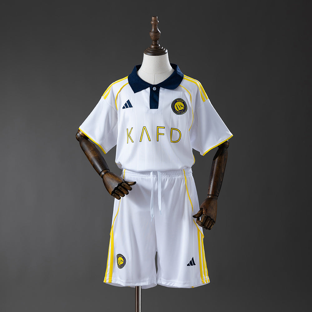 Al-Nassr Secundária Terceira Infantil Kit Camisa 25/26