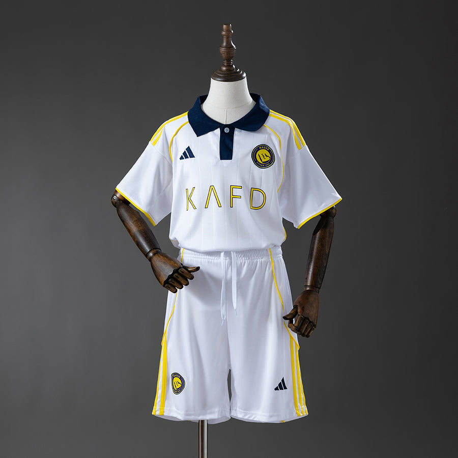 Al-Nassr Secundária Terceira Infantil Kit Camisa 25/26