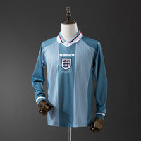 Inglaterra Secundária Retrô Manga Longa Camisa 1996