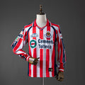 Chivas de Guadalajara Manga Longa Principal Retrô Camisa 99/00