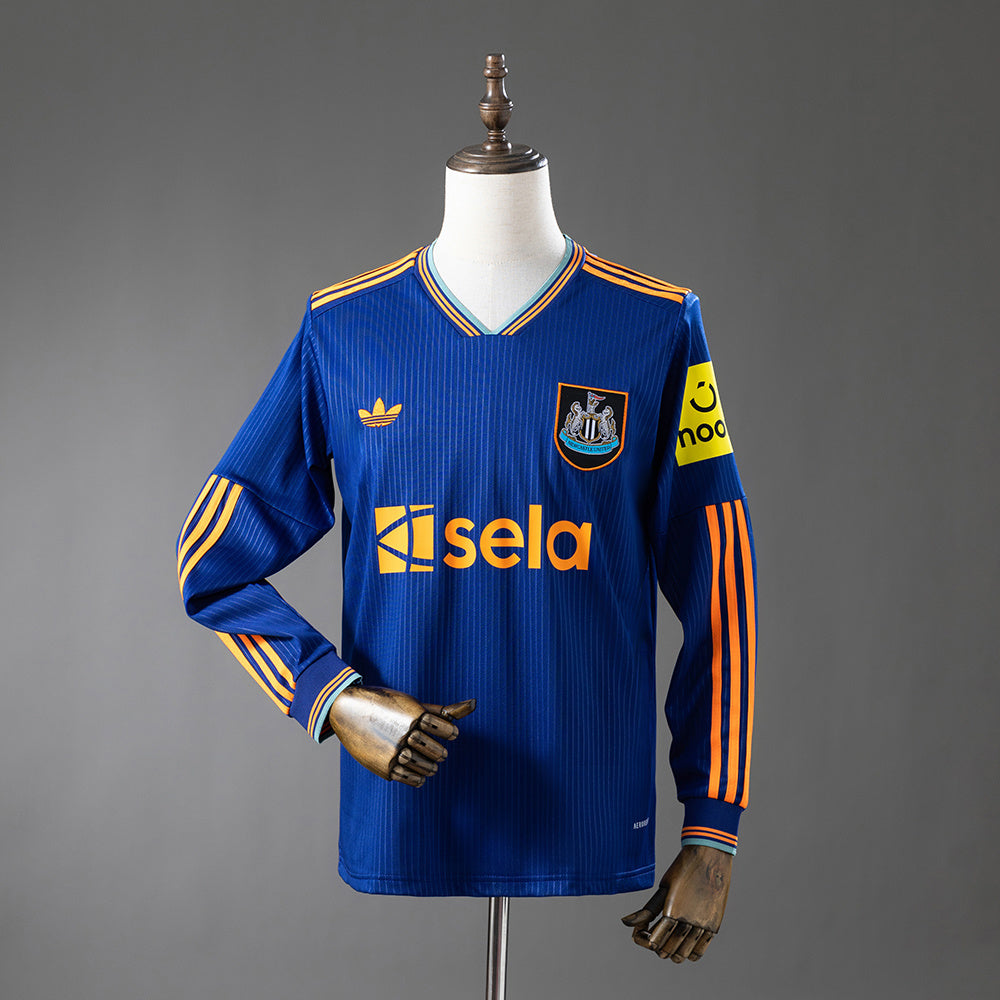 Newcastle United Secundária Terceira Manga Longa Camisa 25/26