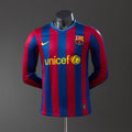 Barcelona Principal Retrô Manga Longa Versão Jogador Camisa 09/10