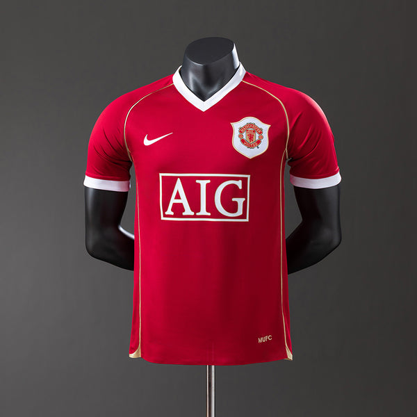 Manchester United Principal Retrô Versão Jogador Camisa 06/07