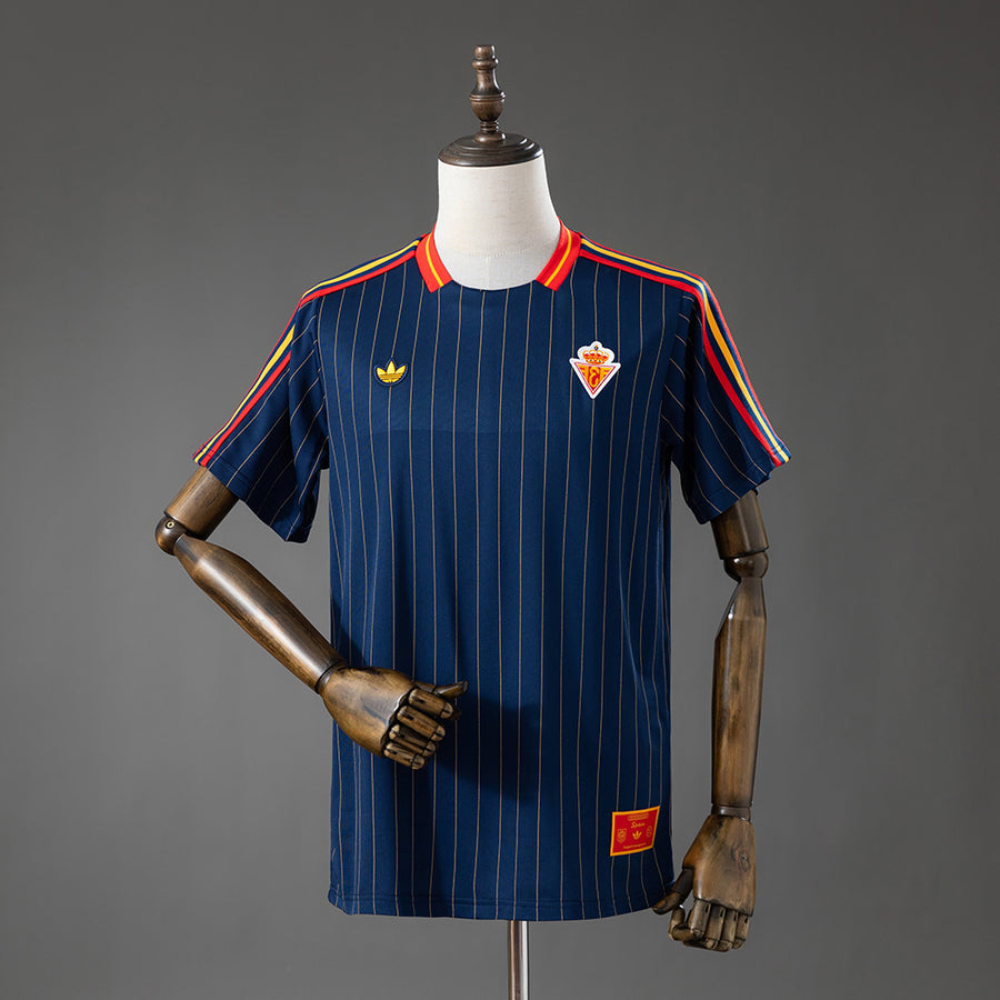 Espanha Ícones de Arquibancada Azul Marinho Camisa