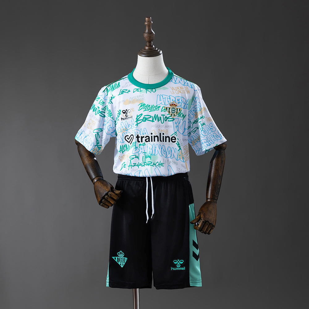 Real Betis Infantil Kit Edição Especial Camisa 25/26