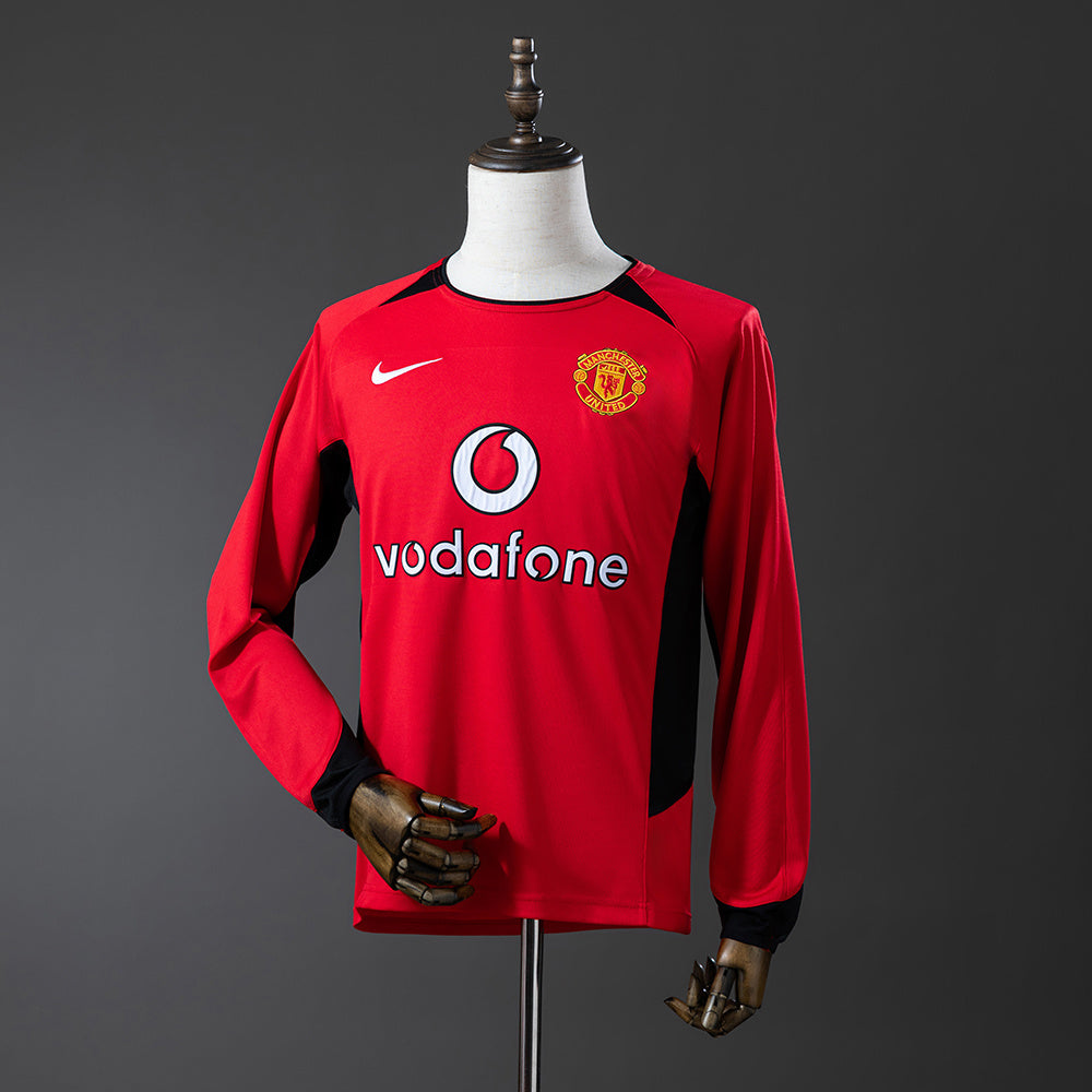 Manchester United Principal Retrô Manga Longa 2004