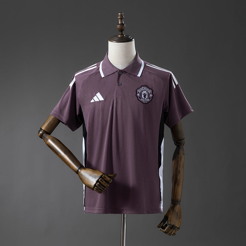 Manchester United - Cinza Roxo Polo 25/26