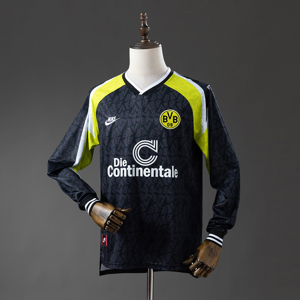 Dortmund Secundária Retrô Manga Longa Camisa 95/96