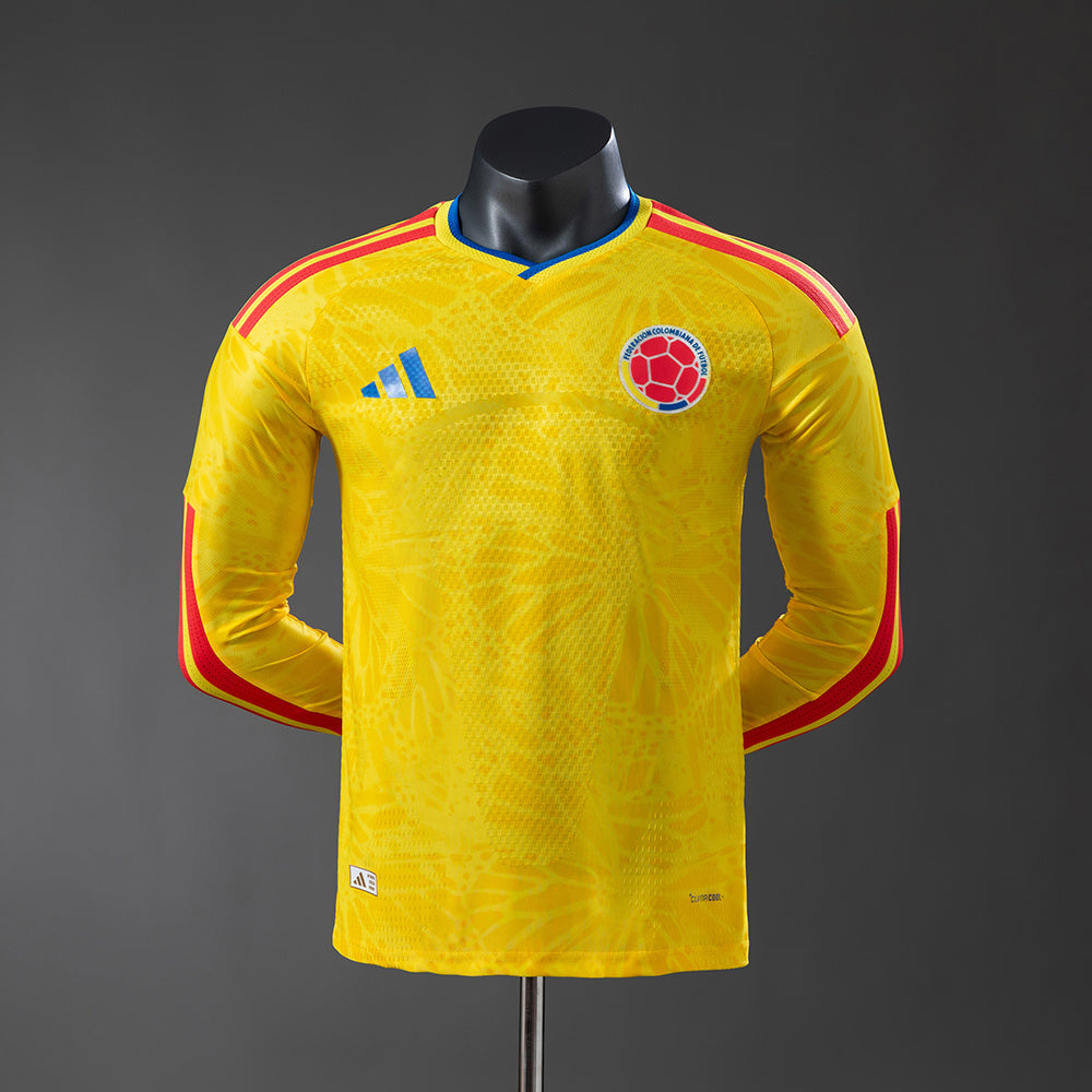 Colômbia Principal Manga Longa Versão Jogador Camisa 2026