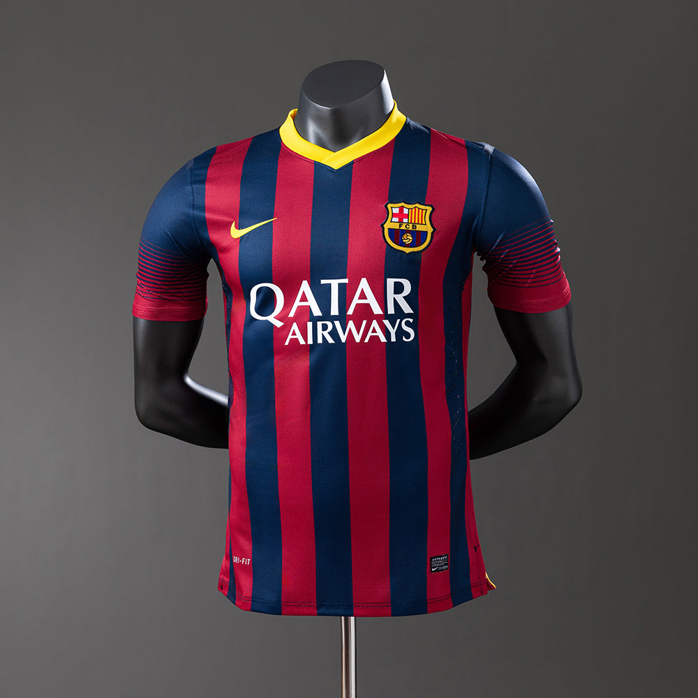 Barcelona Principal Retrô Versão Jogador Camisa 13/14