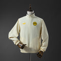 Borussia Dortmund Reversible - Preto & Bege Corta Vento Jaqueta