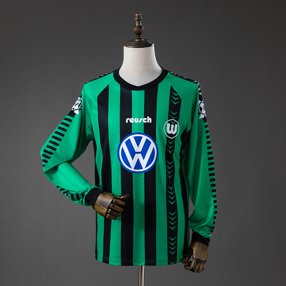 Wolfsburg Secundária Retrô Manga Longa Camisa 95/96