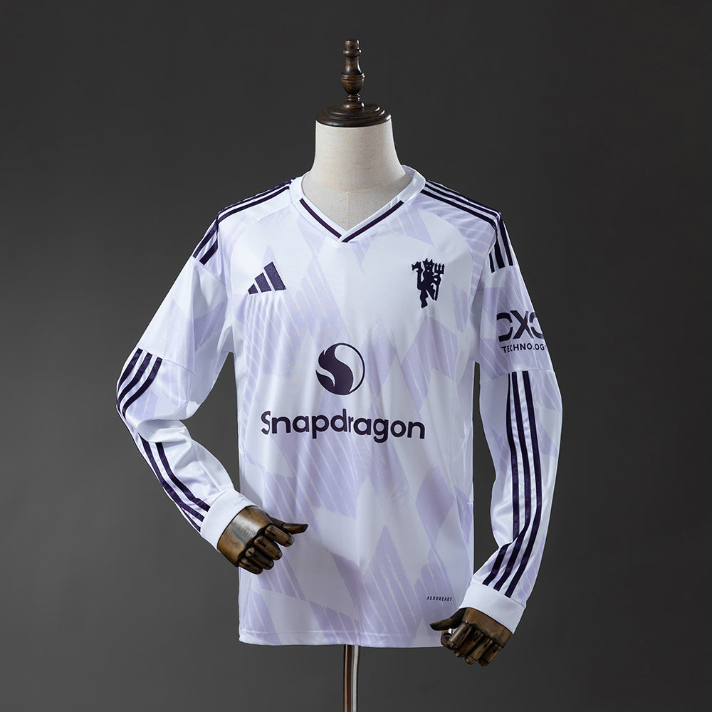 Manchester United Secundária Manga Longa Camisa 25/26