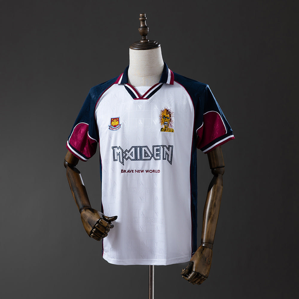 West Ham United Secundária Retrô Camisa 1999