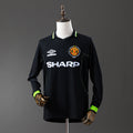 Manchester United Secundária Retrô Manga Longa Camisa 98/99