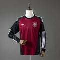 Espanha Goleiro Vermelho Manga Longa Camisa Copa 2026