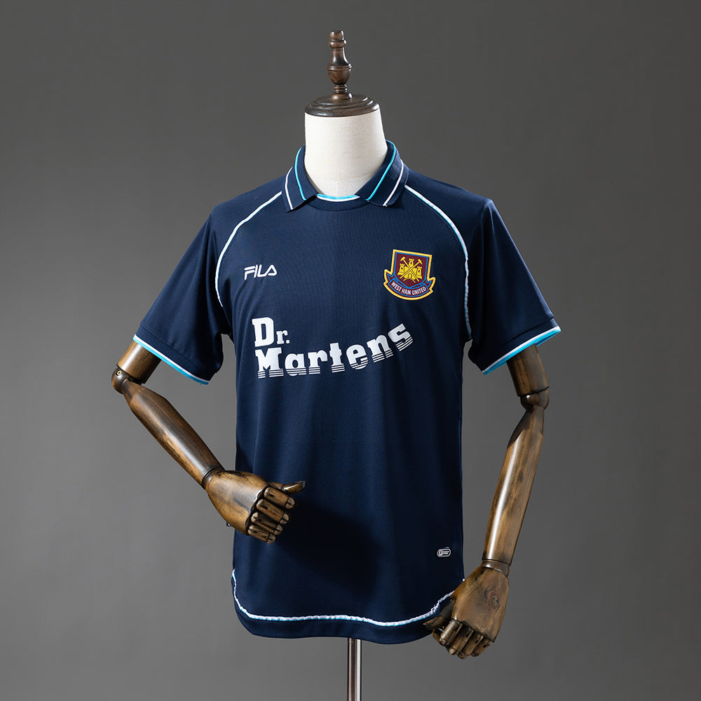 West Ham United Secundária Terceira Retrô 2001