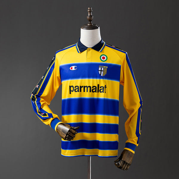 Parma Calcio Principal Retrô Manga Longa Camisa 99/00