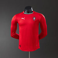 Portugal Principal Manga Longa Versão Jogador Camisa 2025