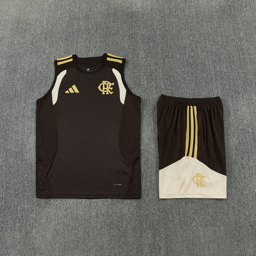 Conjunto Regata Flamengo marrom 26/27
