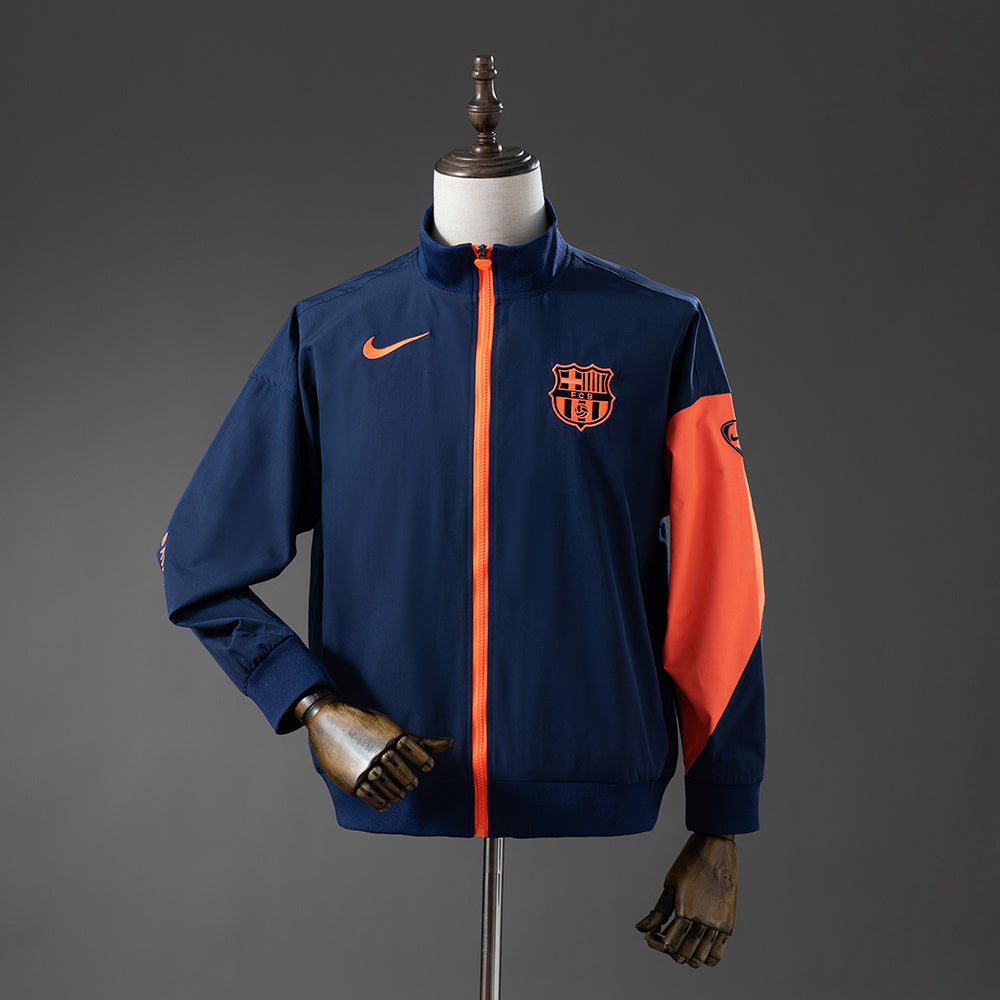 Barcelona - Azul Marinho & Laranja Corta Vento