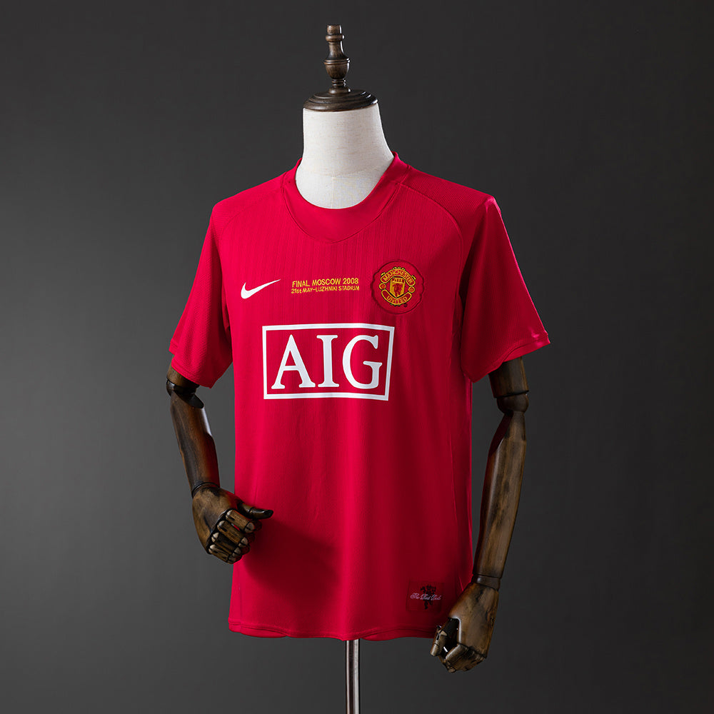 Manchester United Champions Versão Principal Retrô 07/08