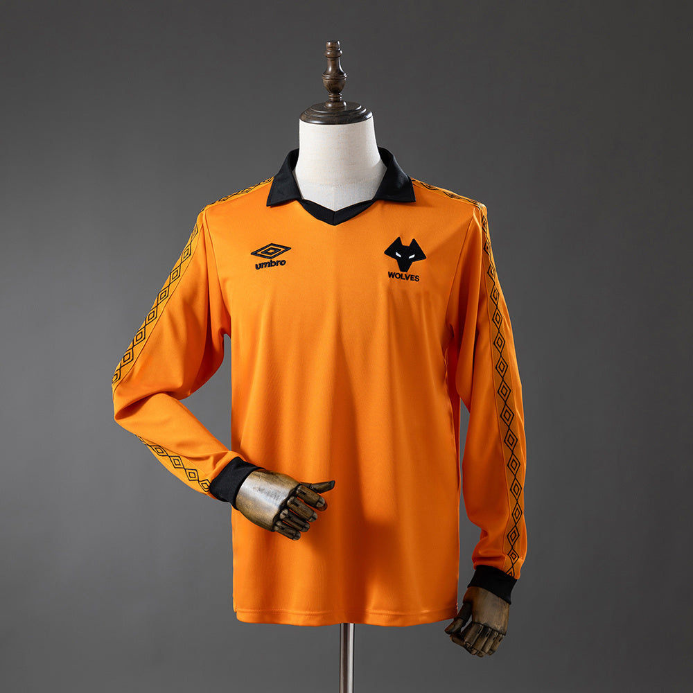 Wolves Principal Retrô Manga Longa Camisa 80/81