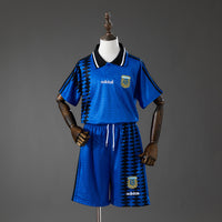 Argentina Secundária Infantil Kit Retrô Camisa 2028