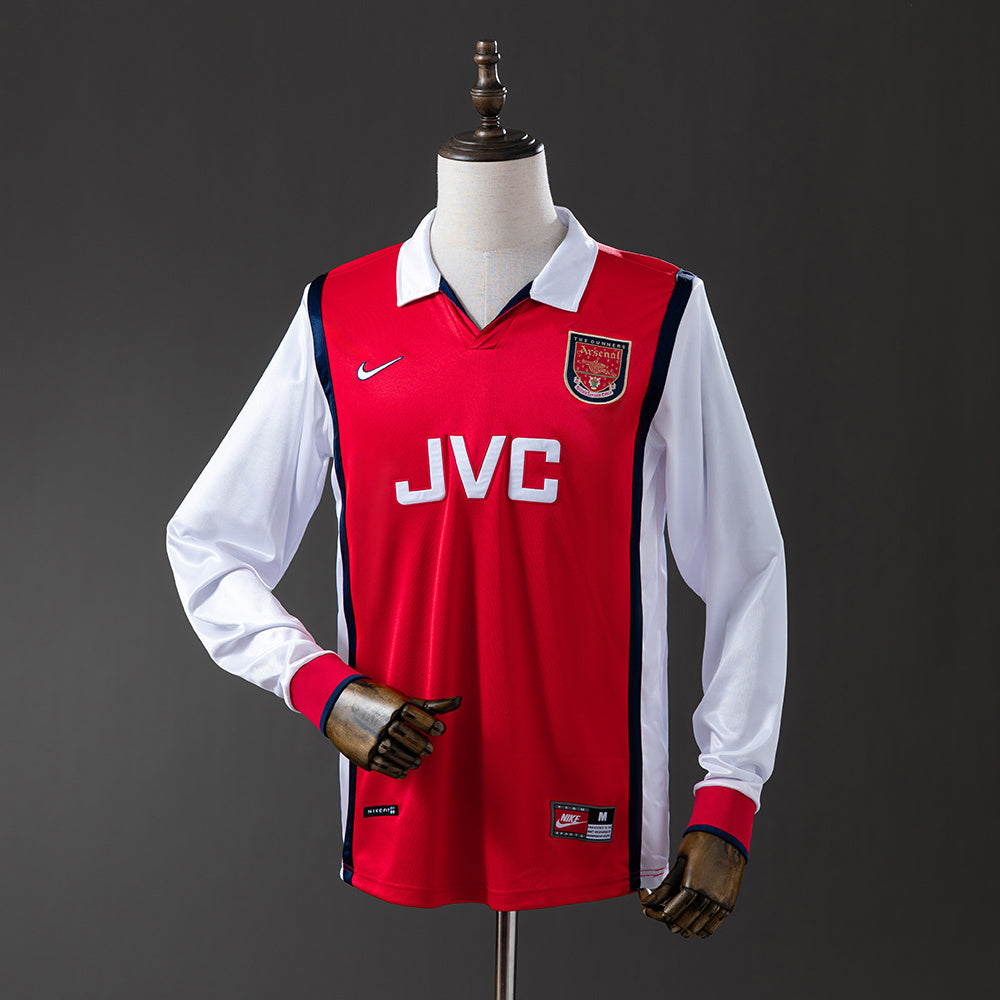 Arsenal Principal Retrô Manga Longa 98/99