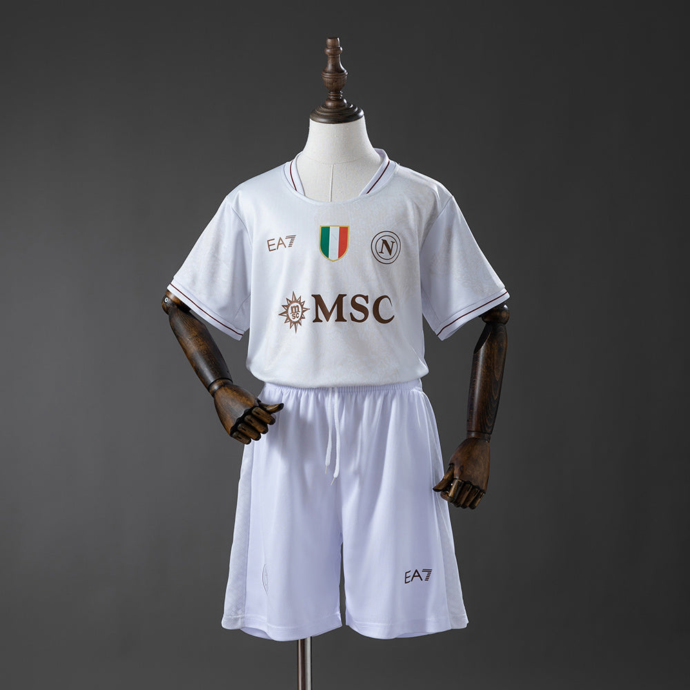Napoli Secundária Terceira Infantil Kit Camisa 25/26