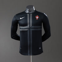 Portugal Secundária Retrô Manga Longa Versão Jogador Camisa 2013