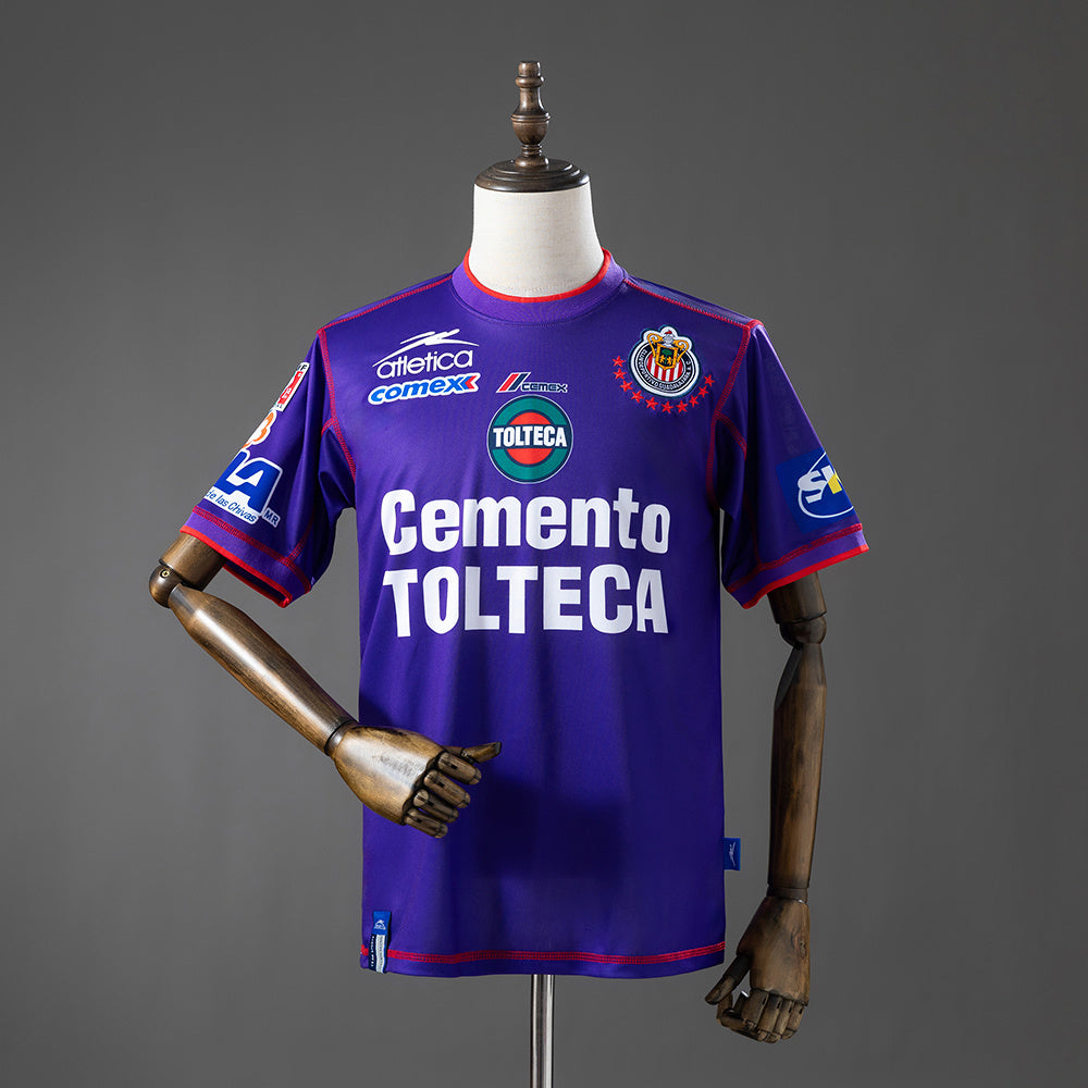 Chivas de Guadalajara Secundária Terceira Retrô Camisa 02/03